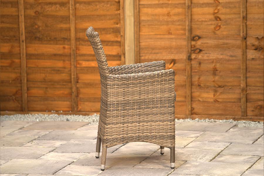 Sapcote 6 Seater Rectangular Dining Set in Brown Rattan