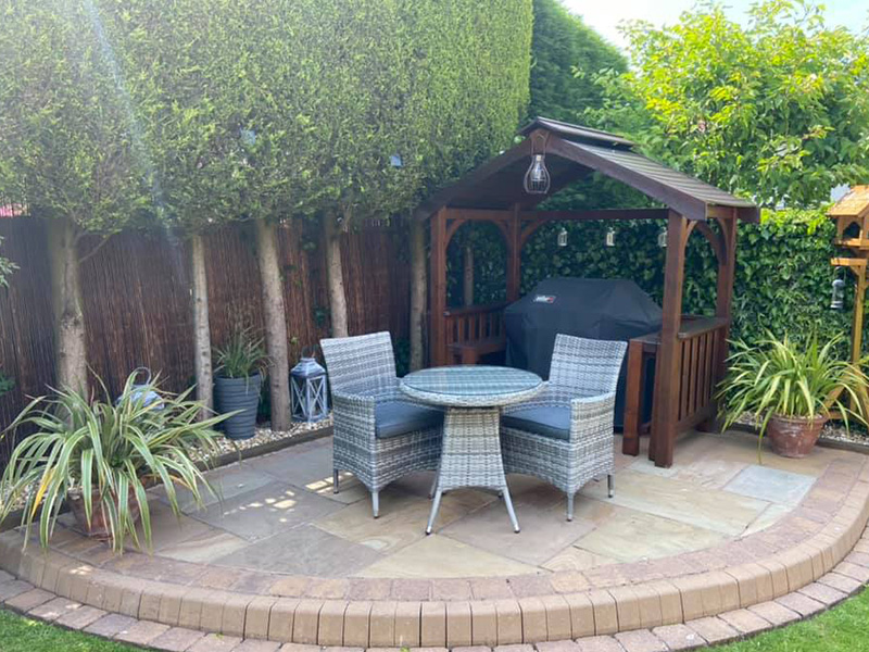 Sapcote Bistro Set in Grey Rattan