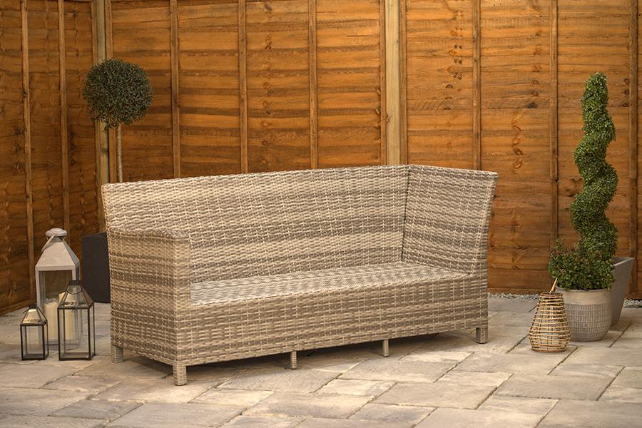 Sapcote Mini Modular Corner Set in Natural Rattan