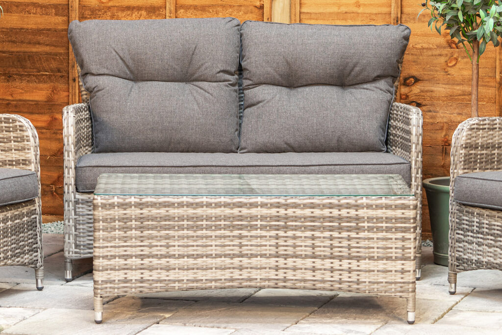 Sapcote Sofa Lounge Set in Grey Rattan