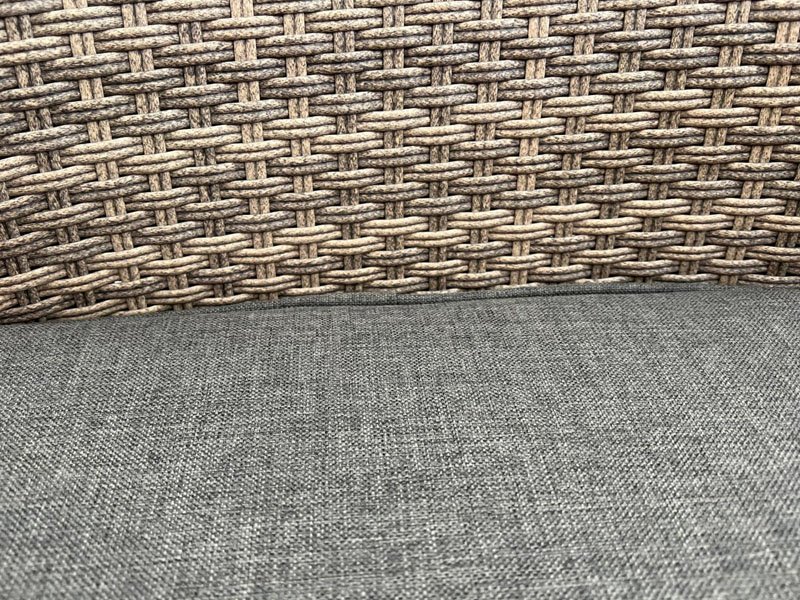 Sharnford Stacking 4 Seater Rattan Dining Set in Cappuccino